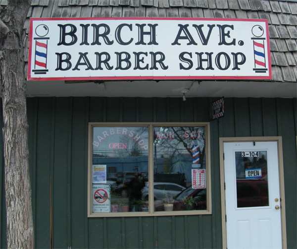 Birch Ave. Barbershop, 100 Mile House, BC