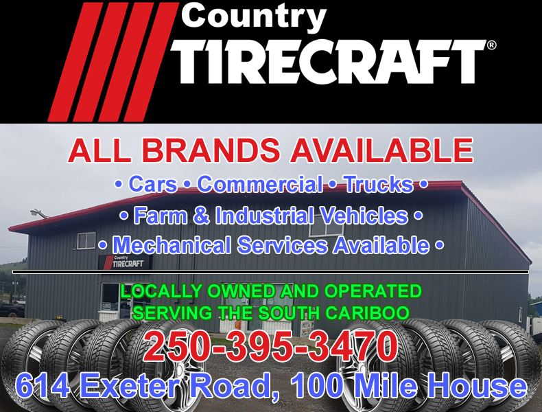 Country Tire Service, 100 Mile House, BC - 250-395-3470